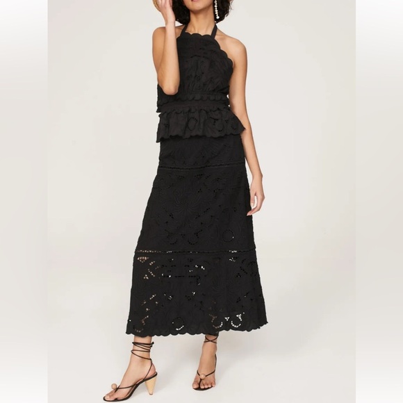 Sea New York Blaire Eyelet Skirt Black - Picture 1 of 13